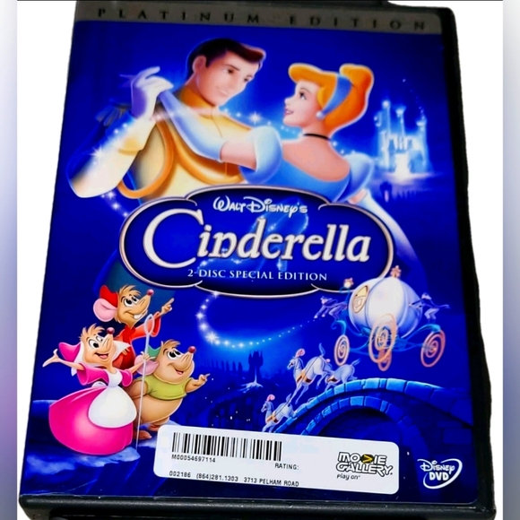 Disney's Cinderella ~Platinum Edition DVD 2 Disc Special Edition. 2015 Release - Picture 1 of 5